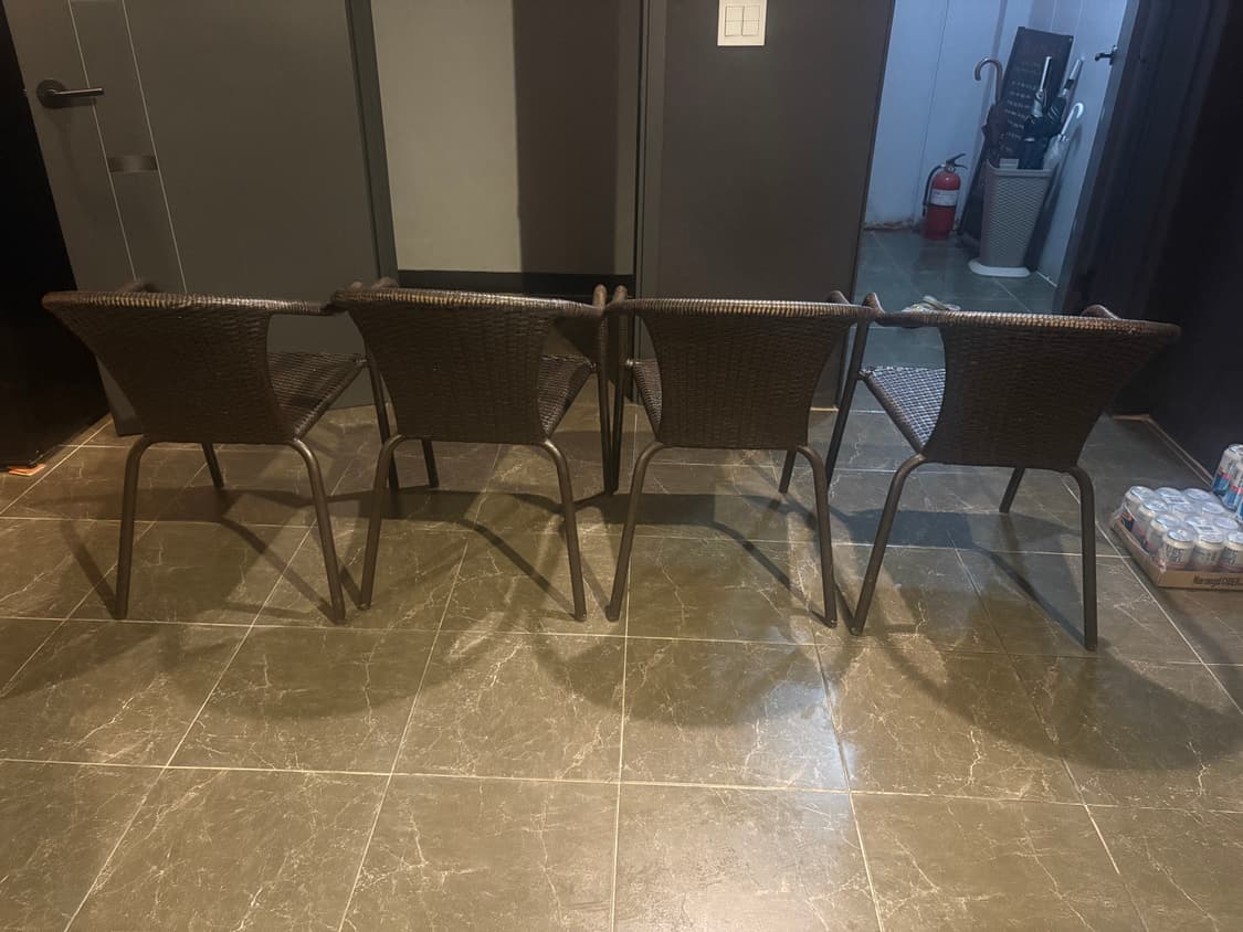 [중고] 1인용 카페의자 4개 상품이미지5