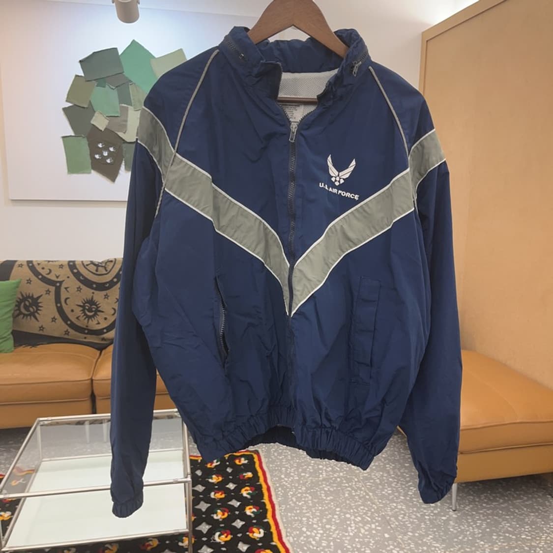 빈티지 레트로 미공군 트레이닝 바람막이 자켓 C07763 상품이미지3