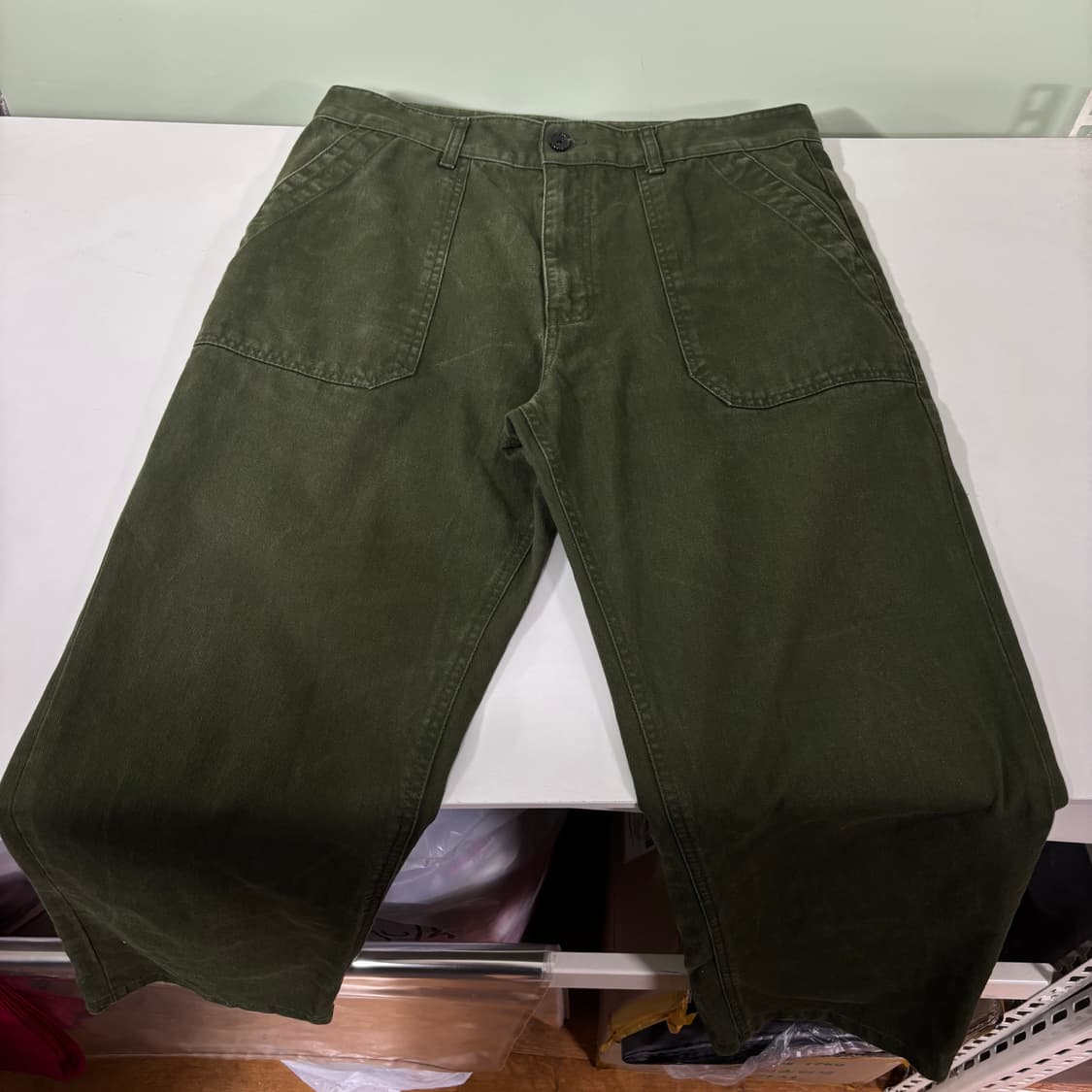 L 유니폼브릿지 카키 레귤러핏 퍼티그팬츠 상품이미지2