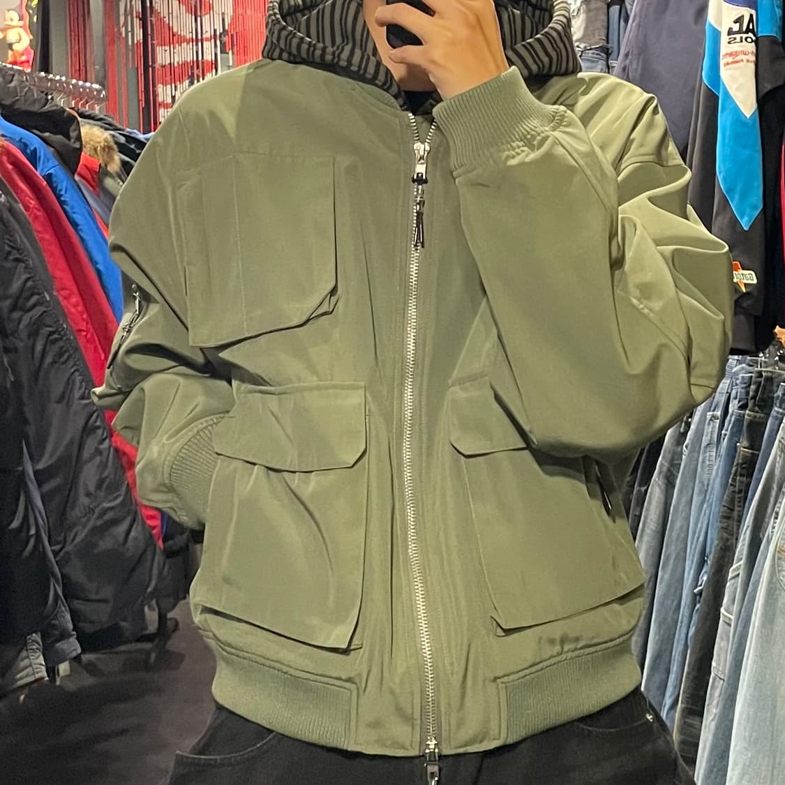 [IM] Burning 카키 자켓 상품이미지2