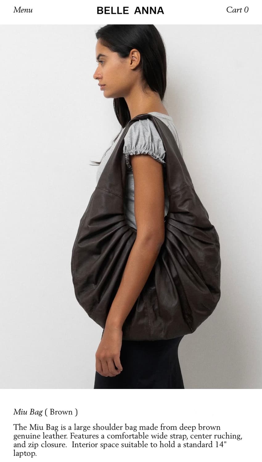 Belle anna 벨안나 숄더백 Miu Bag 미우 백 상품이미지1