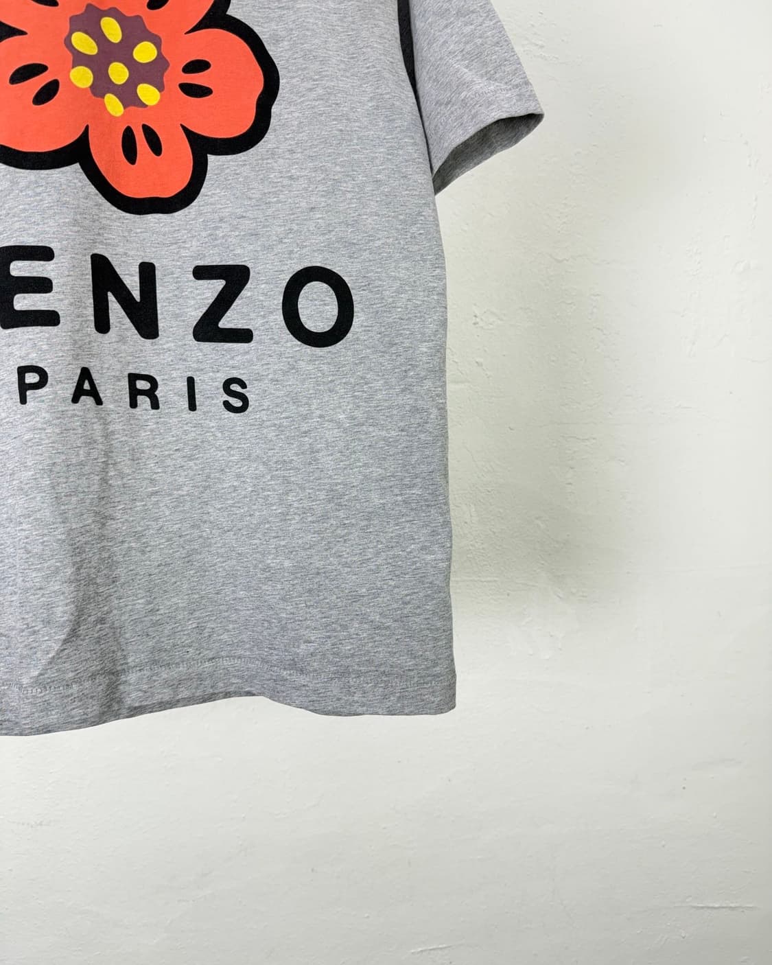 겐조 보크 플라워 코튼 하프 티셔츠 그레이 상품이미지5