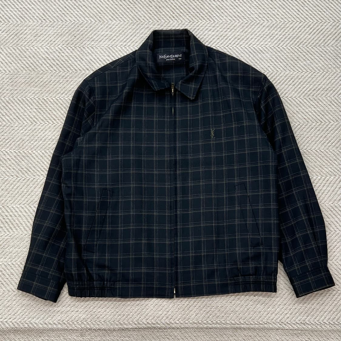 입생로랑 체크 스윙자켓 r2225 상품이미지1