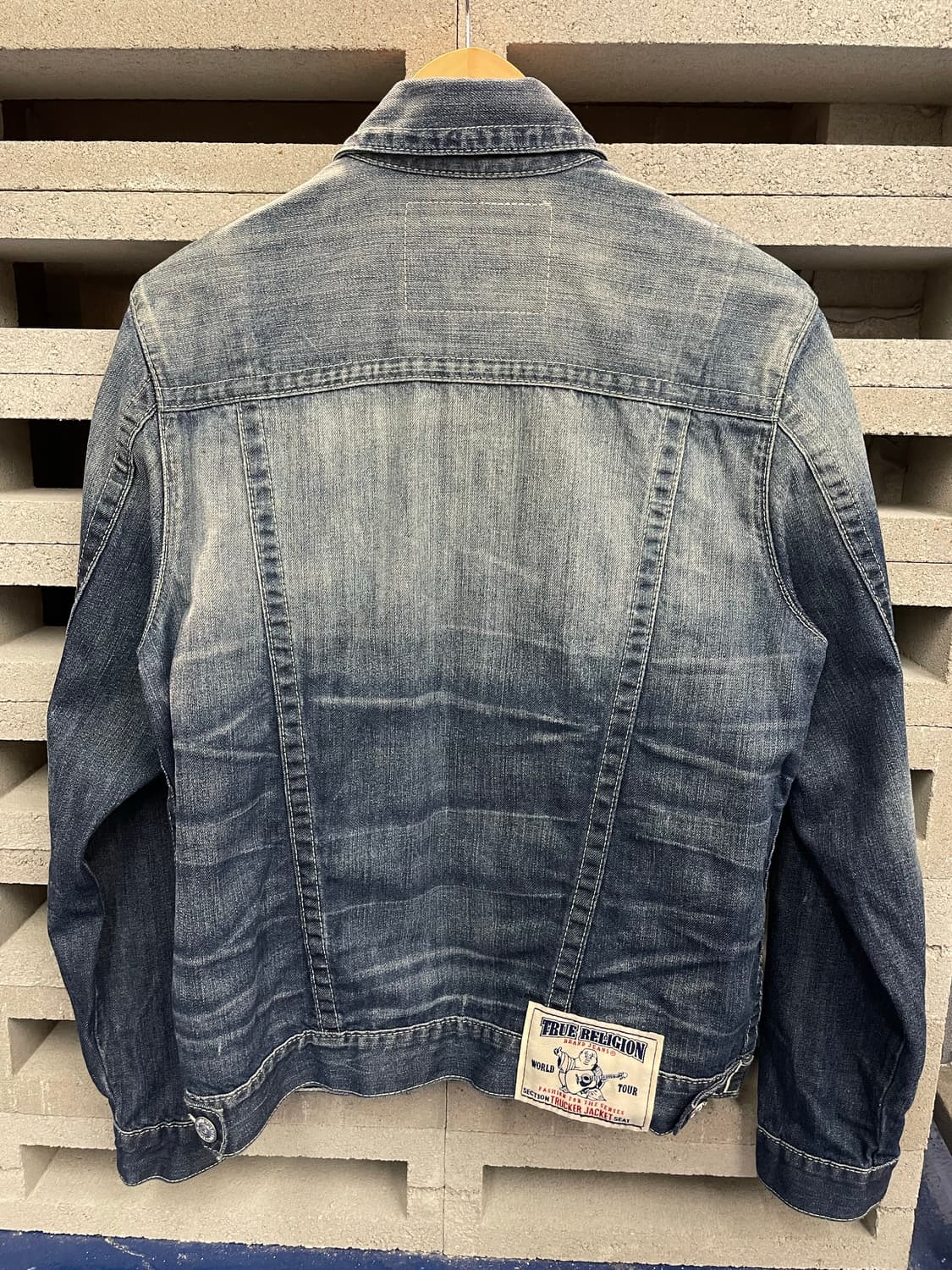 TR 트루릴리전 화이트 스티치 데님 자켓 상품이미지6