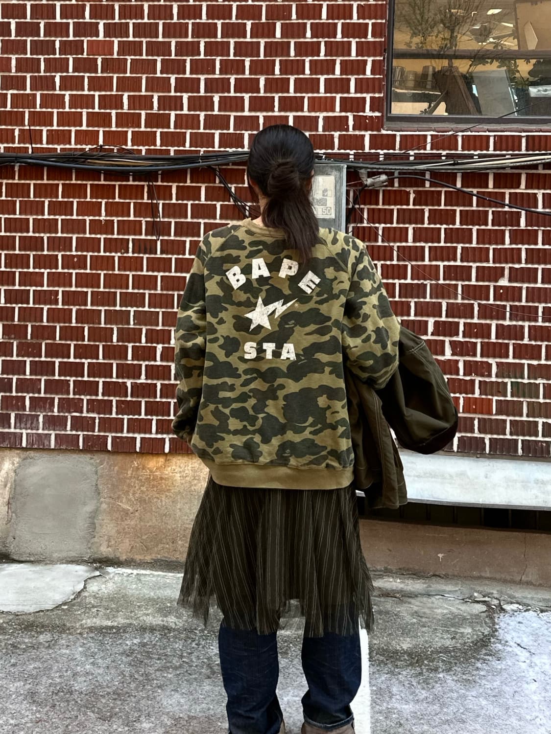 바버x앤드원더 자켓 샤 스커트 리바이스 팬츠 코디 상품이미지7