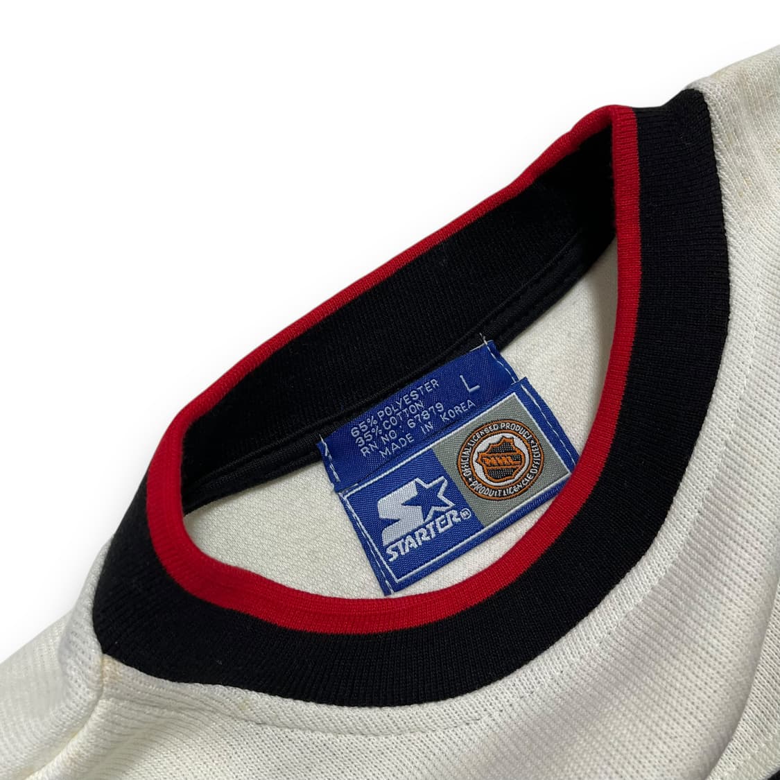 스타터 90s NHL 뉴저지 데빌스 올드스쿨 긴팔 져지 상품이미지4