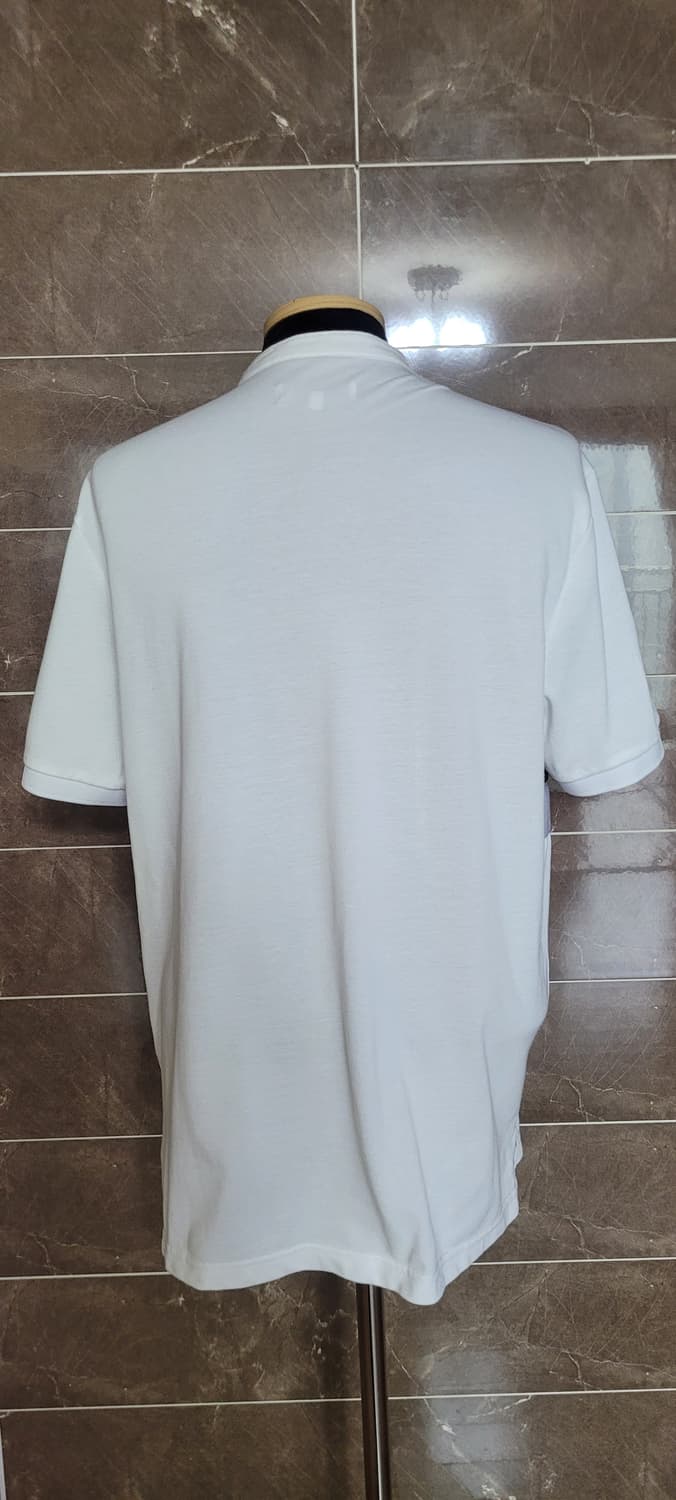 👔남성105사이즈👔프로젝트엠 화이트 배색 카라티 상품이미지3