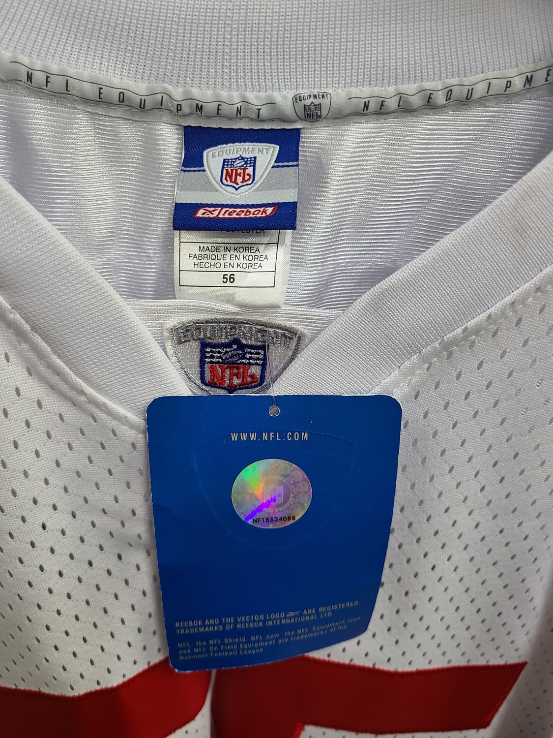 택달림)리복 NFL 뉴욕 자이언츠 55번 ARRINGTON 럭비져지 상품이미지7