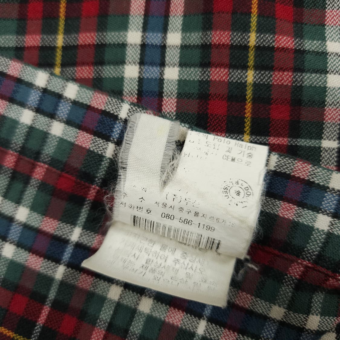XL(105) 폴로랄프로렌 크리스마스 타탄체크셔츠 상품이미지5