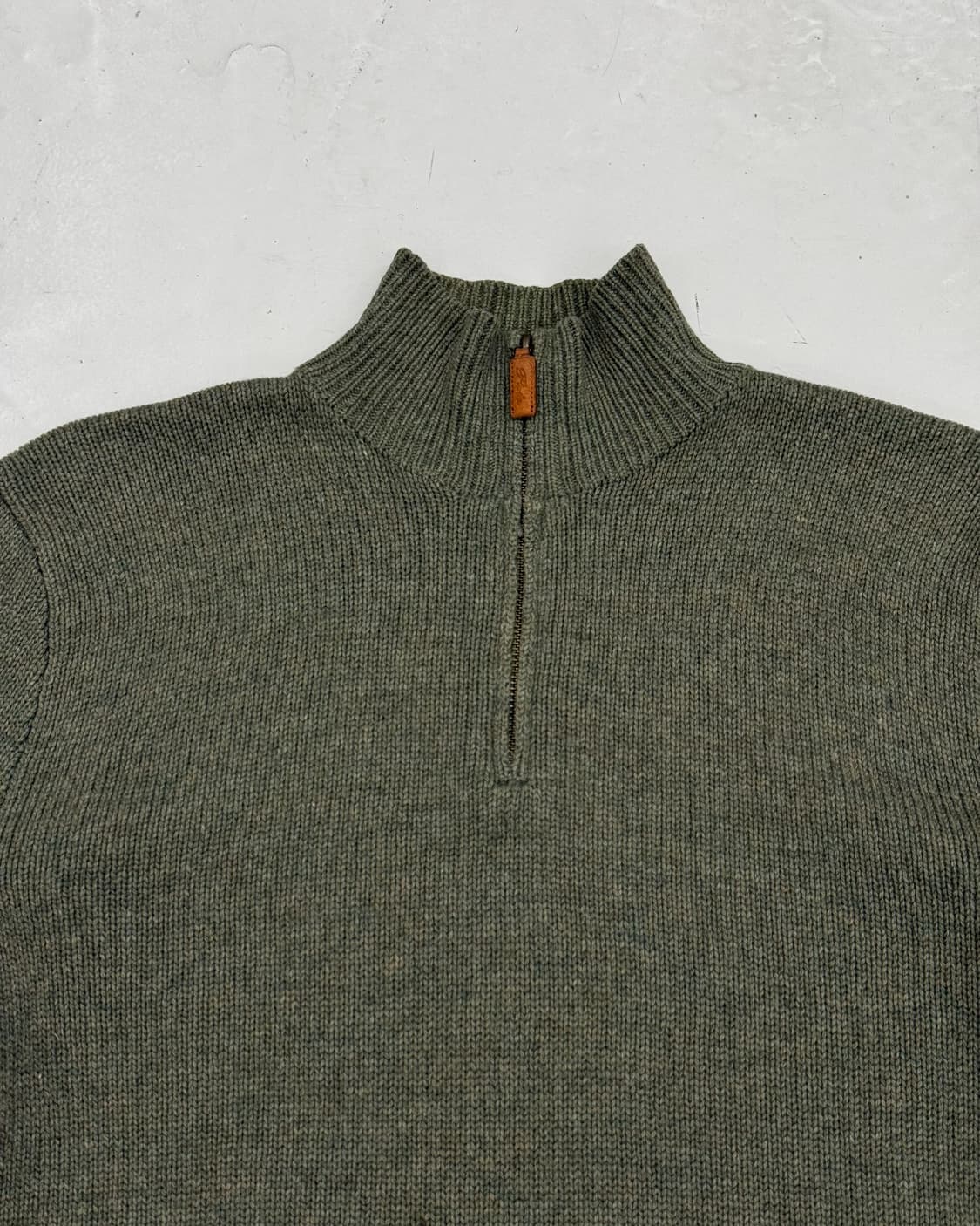 폴로 jpn 카키 하프집업 니트 상품이미지2