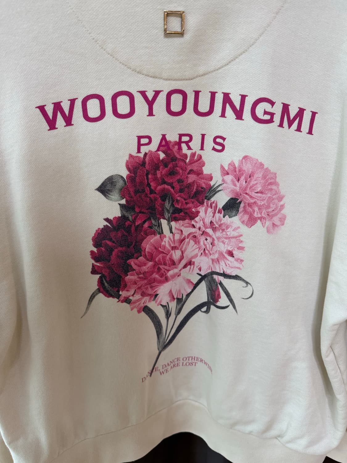 우영미 플라워 21ss 후드 아이보리 46사이즈 상품이미지1