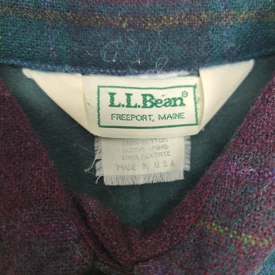 '90s L.L.bean 클래식 울 셔켓 상품이미지5