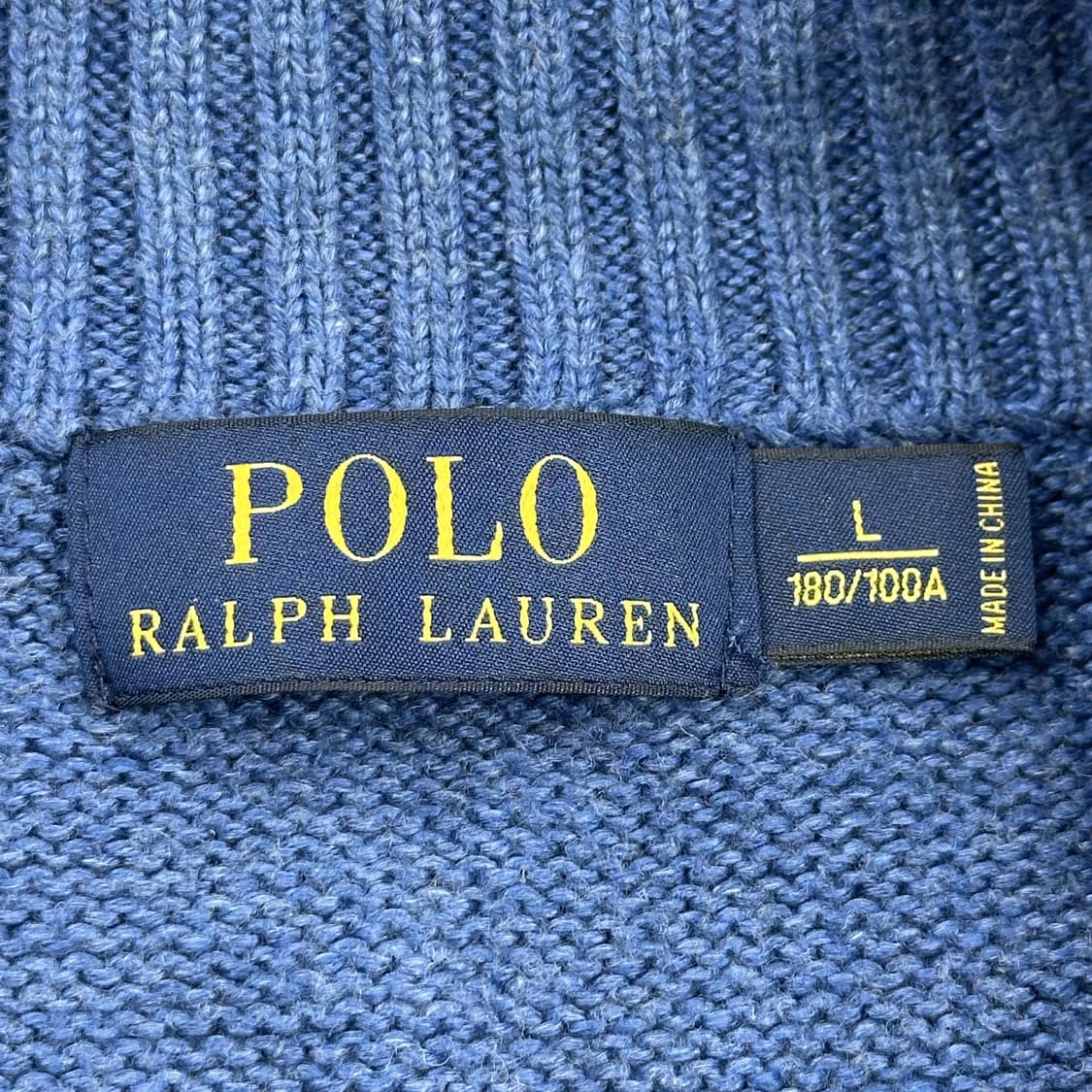 폴로 랄프로렌 포니 스카이 블루 반집업 니트 (L) 상품이미지6