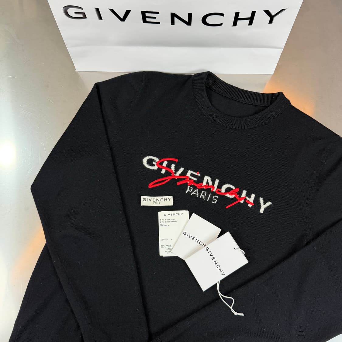 [리오브전포점] 지방시 멀티로노 파리 니트 스웨터 S 상품이미지1