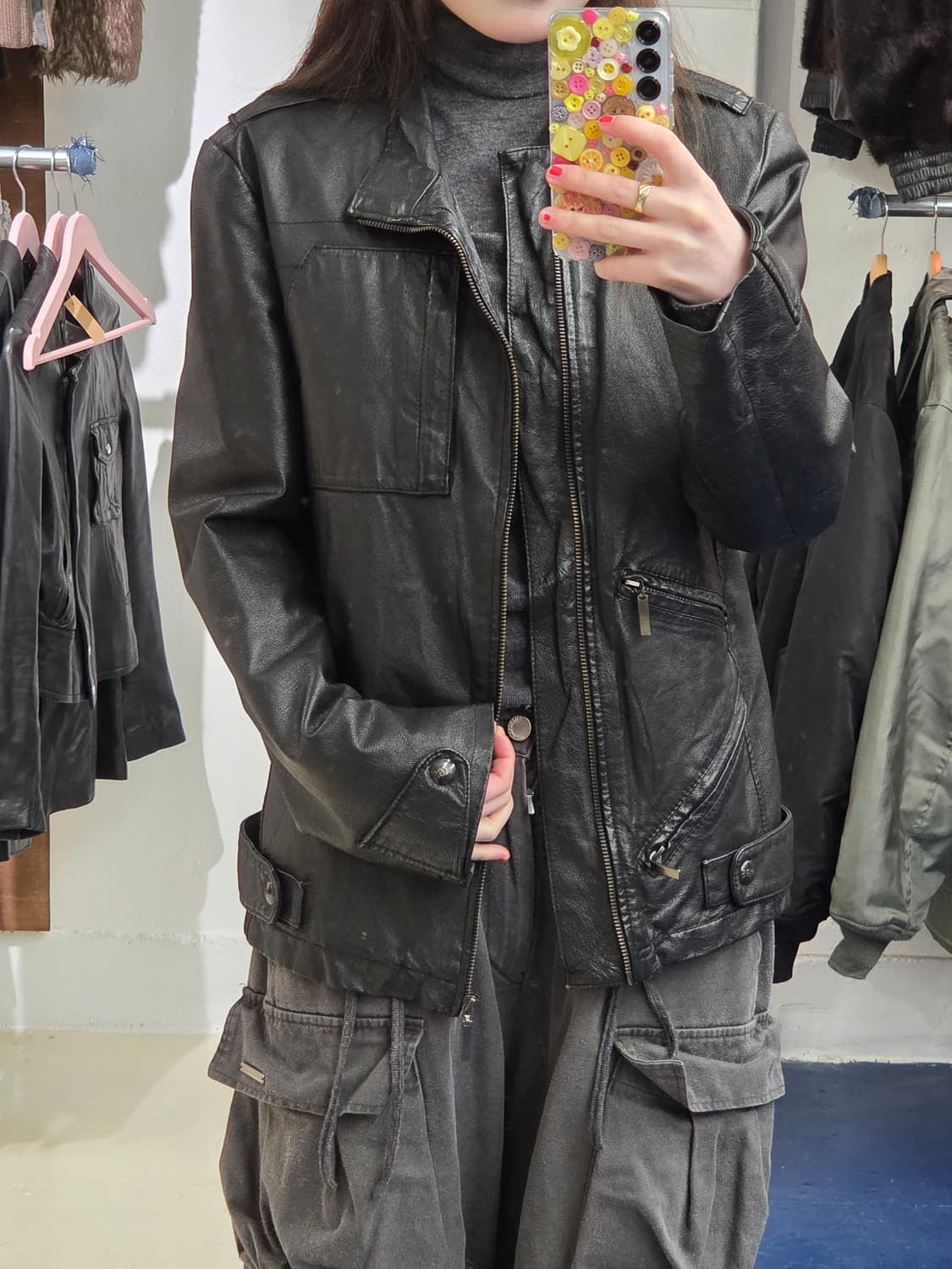 G star RAW 지스타 로우 레더 자켓 상품이미지1