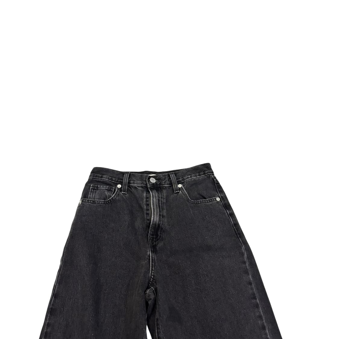 리바이스 하이웨스트 흑청 데님 팬츠 상품이미지2