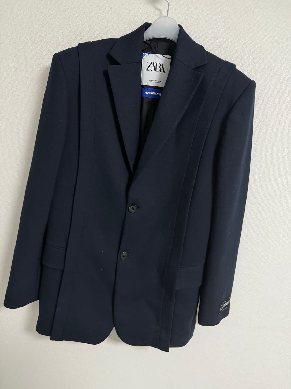 자라 x 아더에러 오버사이즈 블레이저 자켓 네이비 상품이미지2