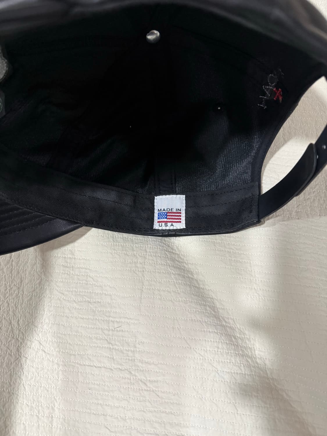 노아 x 포그스 5 패널 레더 볼캡 블랙 상품이미지4