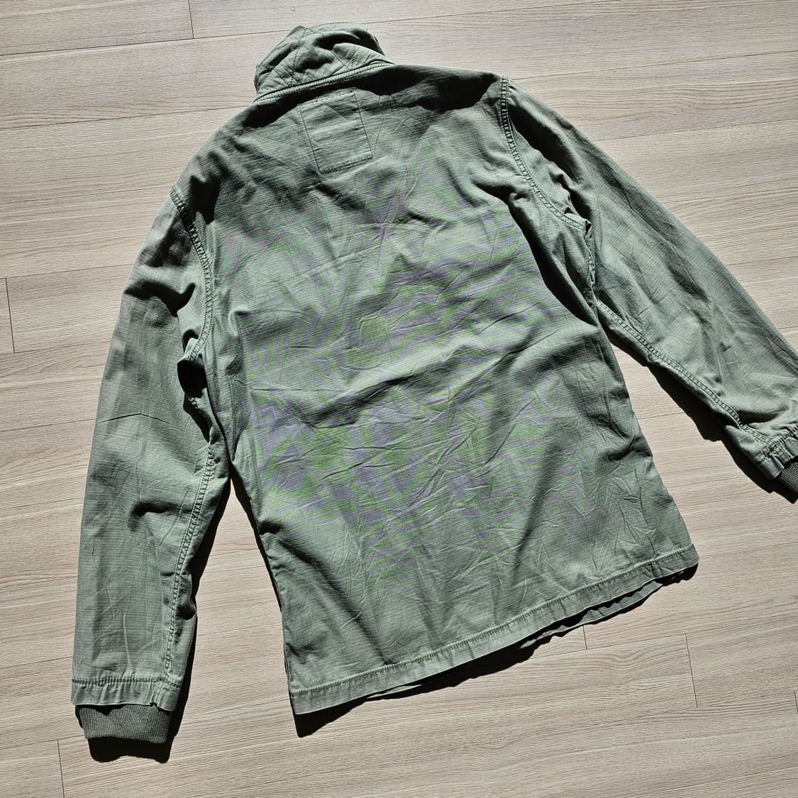 100~105 L~XL 백넘버 카키 밀리터리 하이넥 자켓 재팬 빈티지 상품이미지2