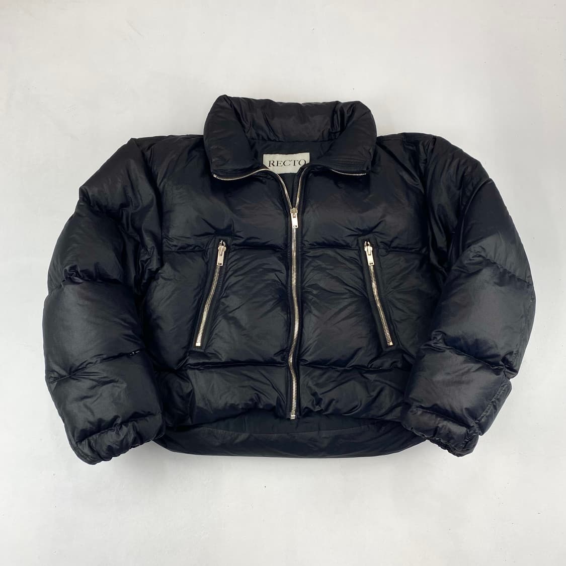 렉토 샤이닝 퀄티드 쇼트 구스 다운 패딩 (105) 상품이미지1
