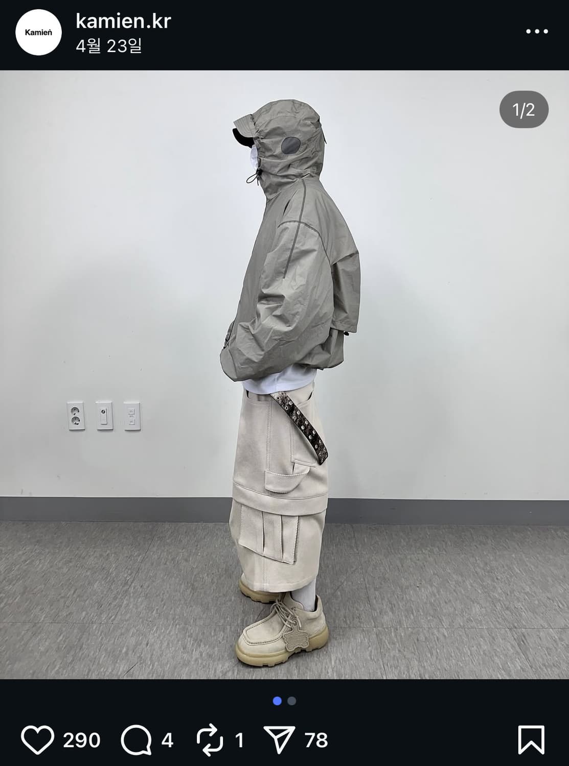 카미엔 타이탄 버뮤다 팬츠 라이트 베이지 상품이미지1