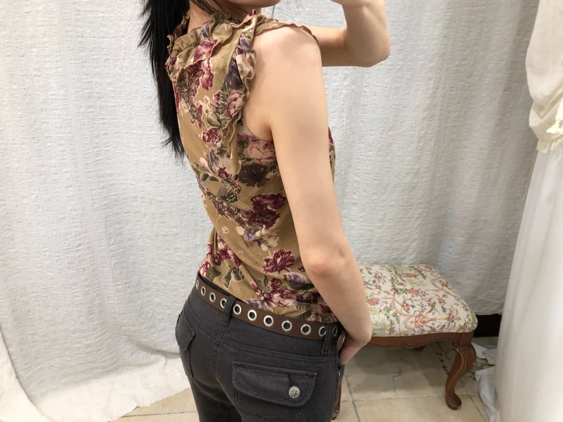 floral frill blouse 상품이미지3