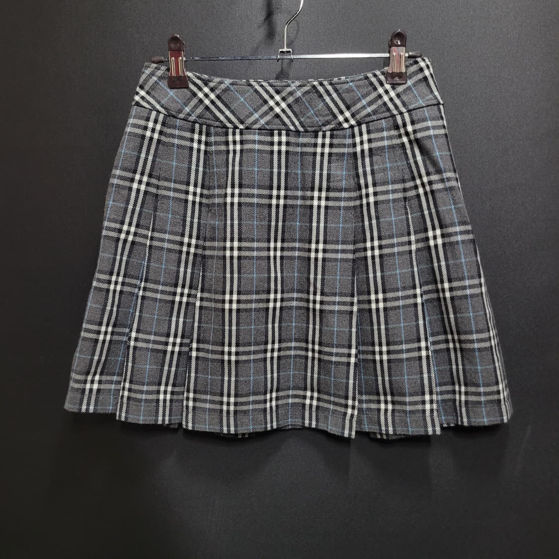 Burberry 버버리 그레이 체크 울스커트 상품이미지4