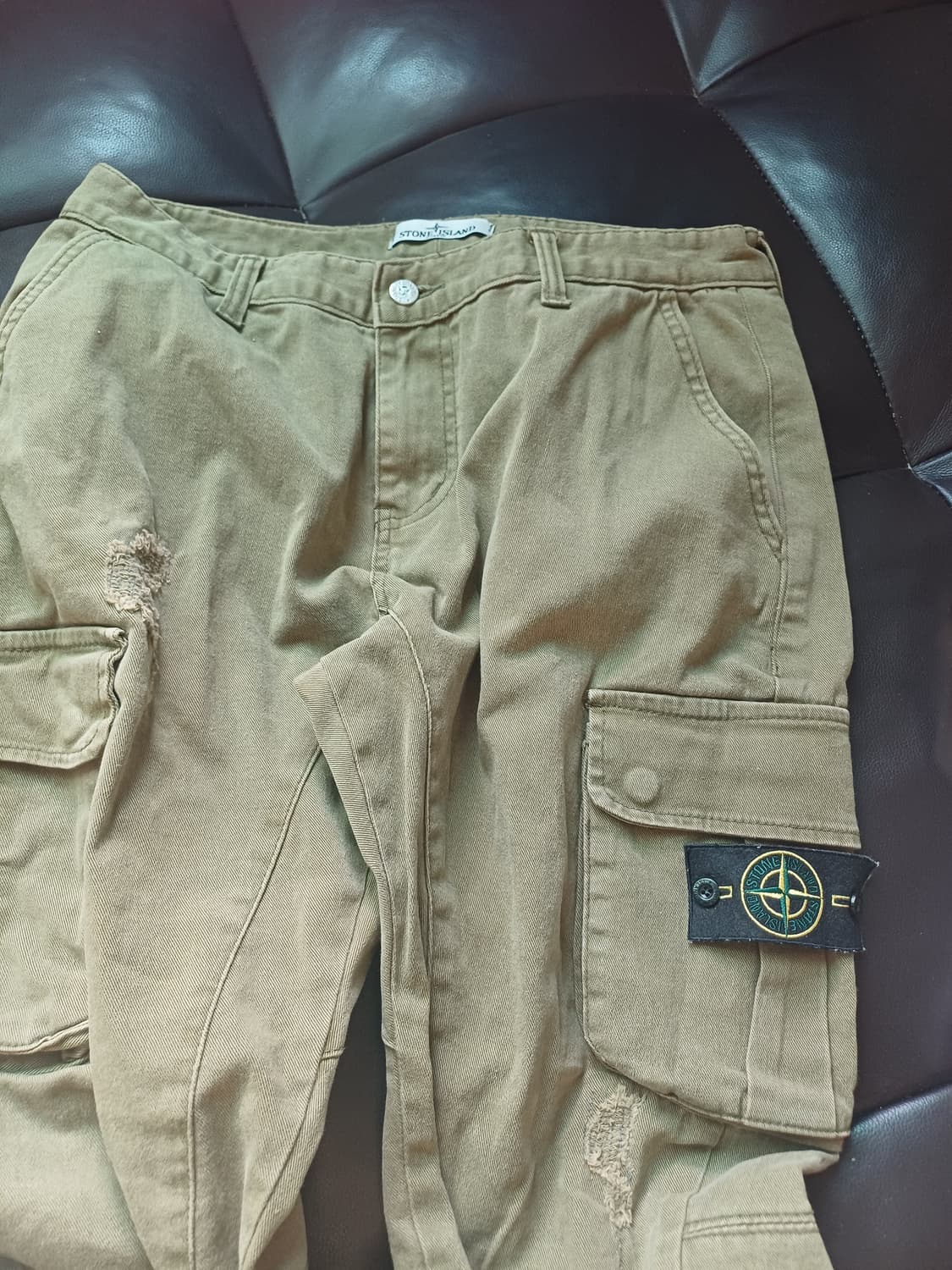 스톤아일랜드 카고팬츠 카키 52사이즈 정품 상품이미지2