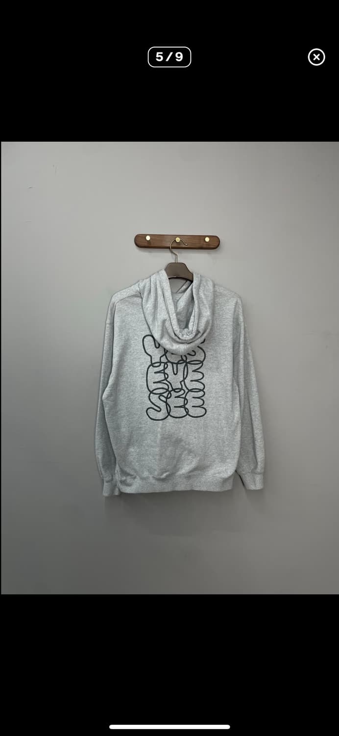 예스아이씨 베이직로고 그레이 후드티 A3393 상품이미지4