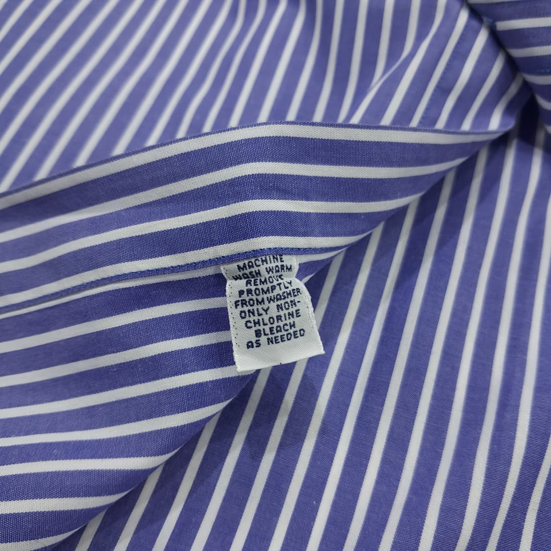 CN399 2XL 폴로 골프 USA 라벤더블루 스트라이프 긴팔 셔츠 남방 상품이미지6