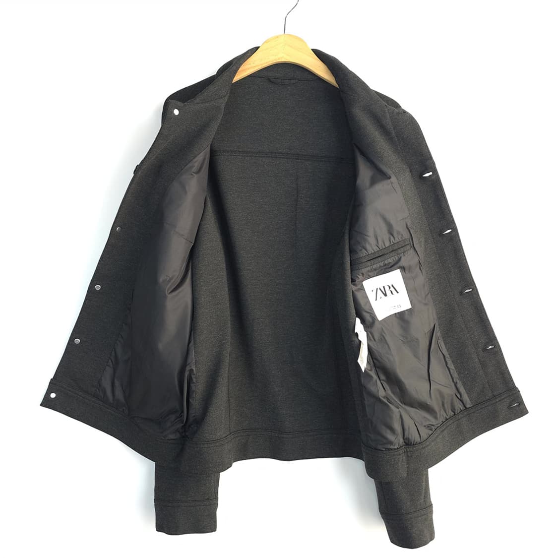 자라 ZARA 울 블렌드 트러커 자켓 L 상품이미지5