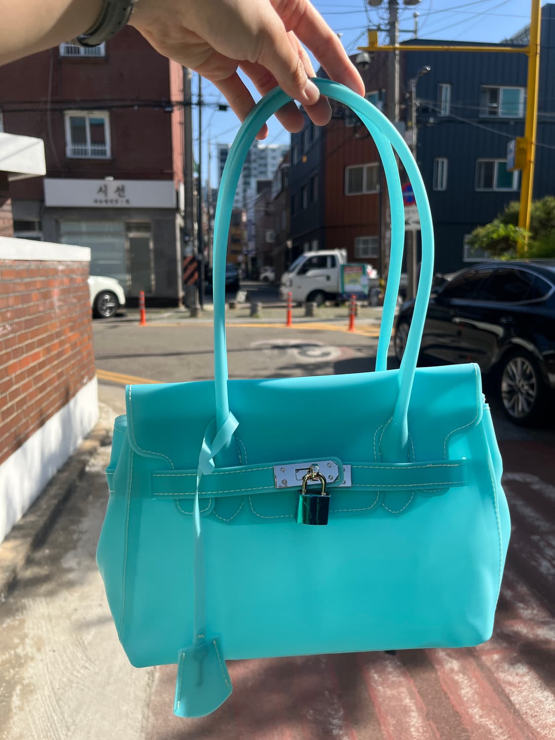 티파니 블루 미니 젤리버킨 🪼 상품이미지5