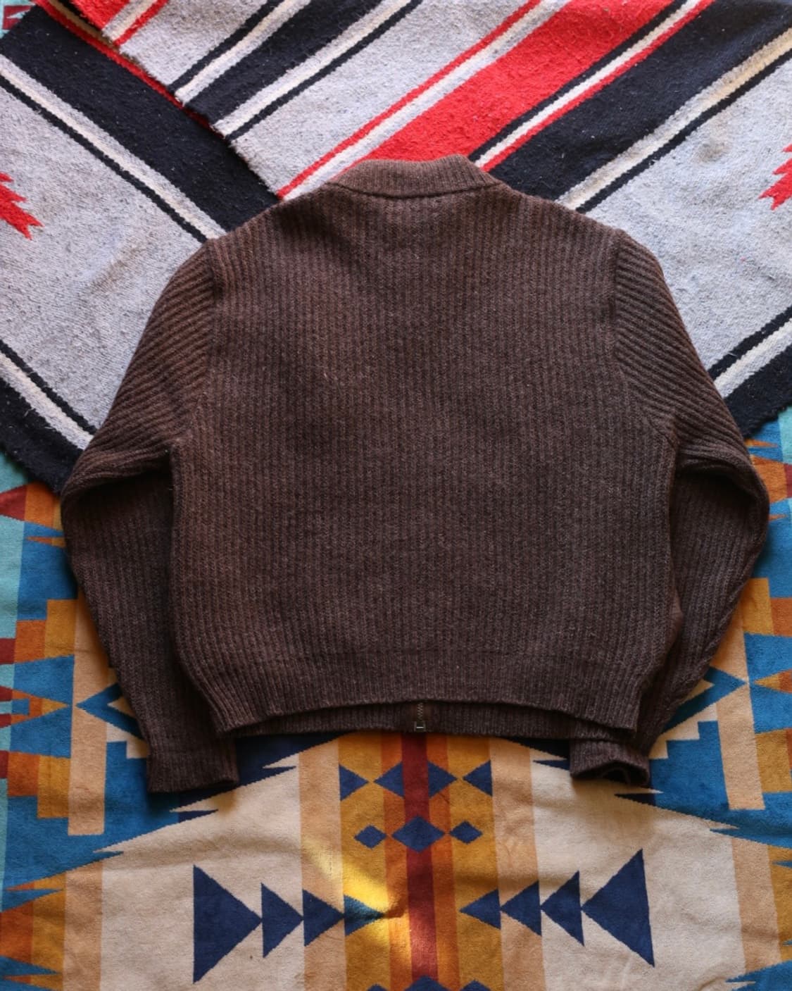 엘엘빈 80s 알파카 울 드라이버 풀 집업 니트 가디건 상품이미지7