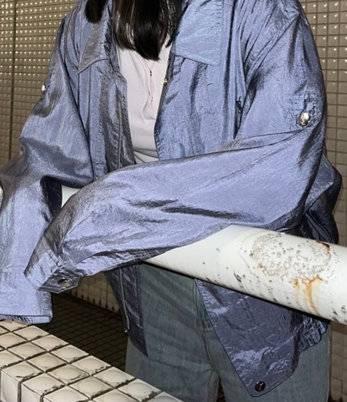 일본구매 입생로랑 빈티지 바람막이 재킷 생로랑 상품이미지6