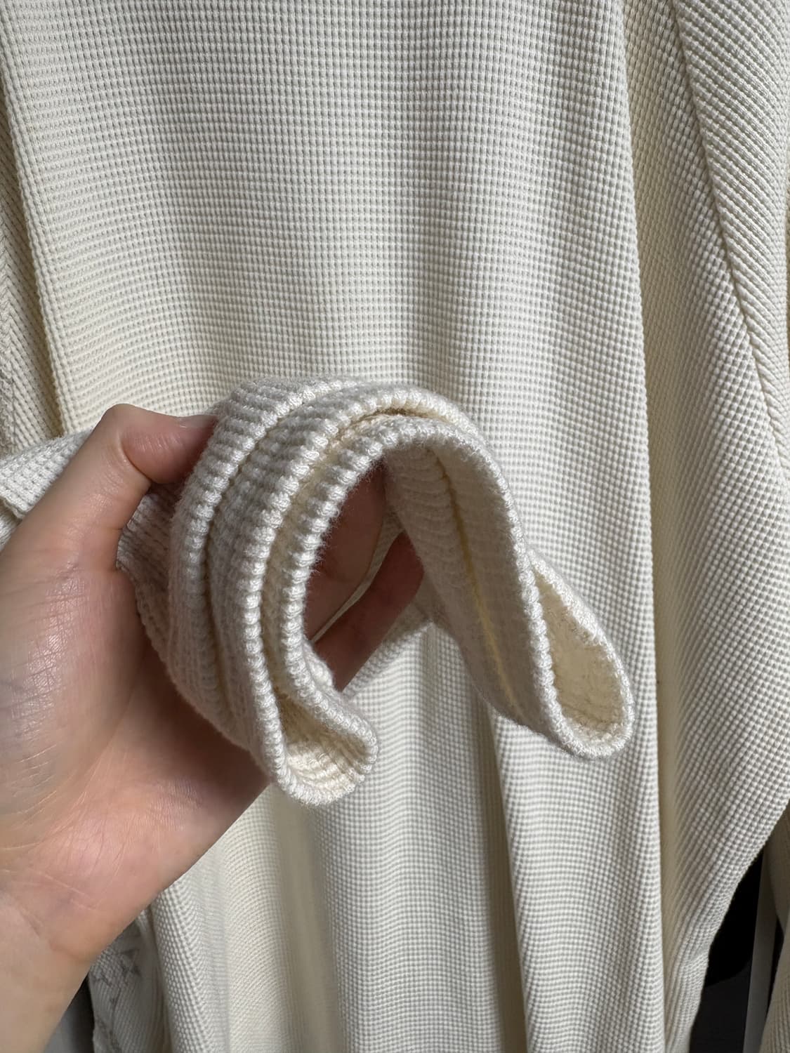 투머치택스 와플 오너먼트 티셔츠 아이보리 상품이미지6