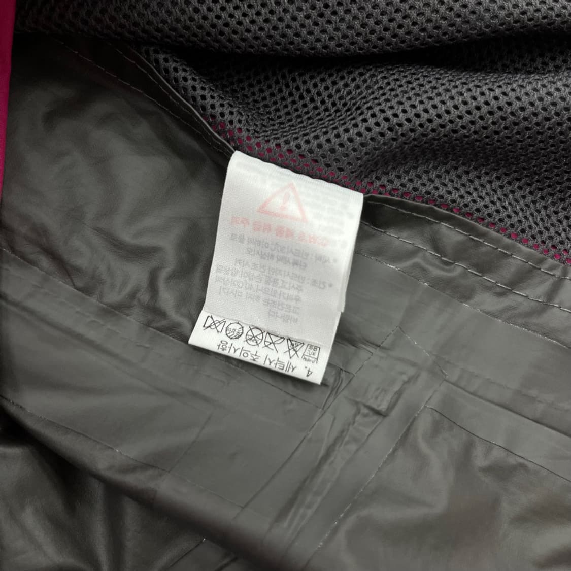 노스페이스 퍼플로고 핑크 후드 바람막이 M 상품이미지6