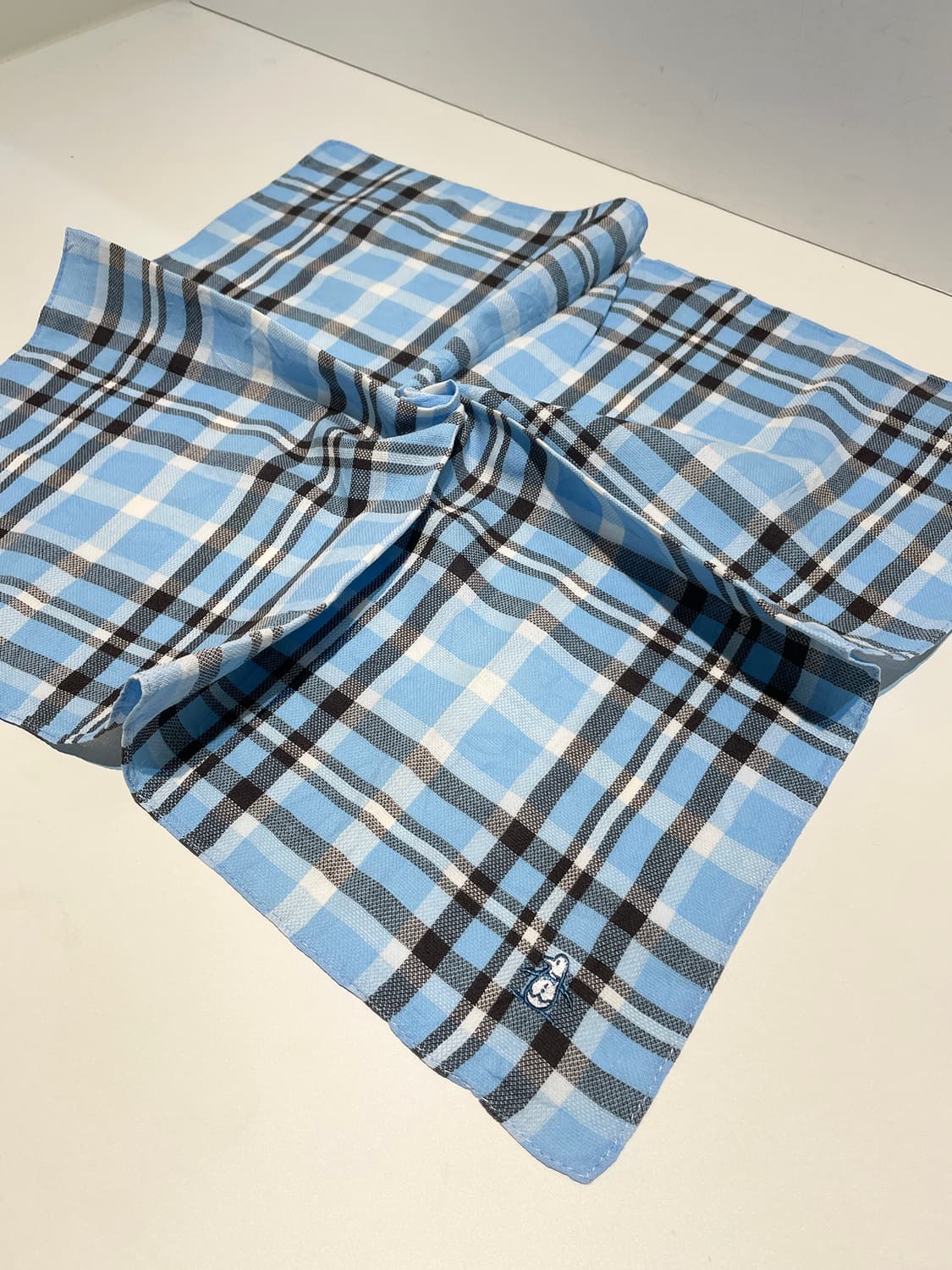 먼싱웨어 00s 재팬 체크 쁘띠 손수건 A1450 상품이미지2