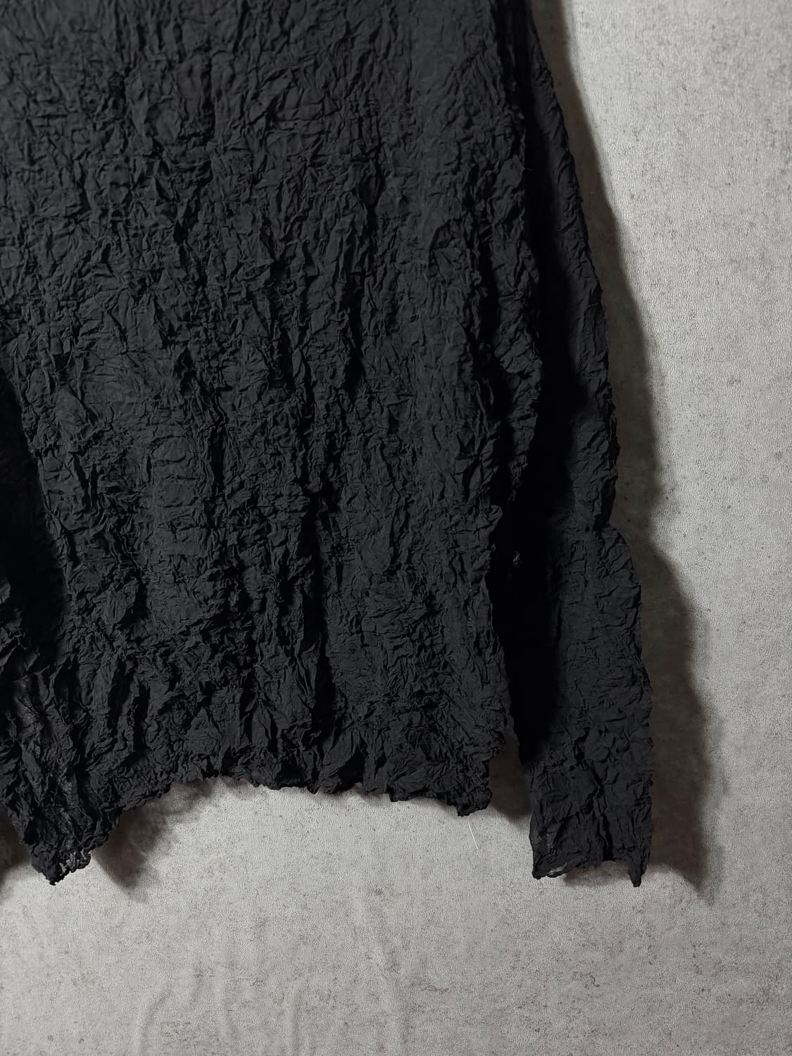 90‘S 이세이미야케 퍼머넌트 주름가공 목티 상품이미지4