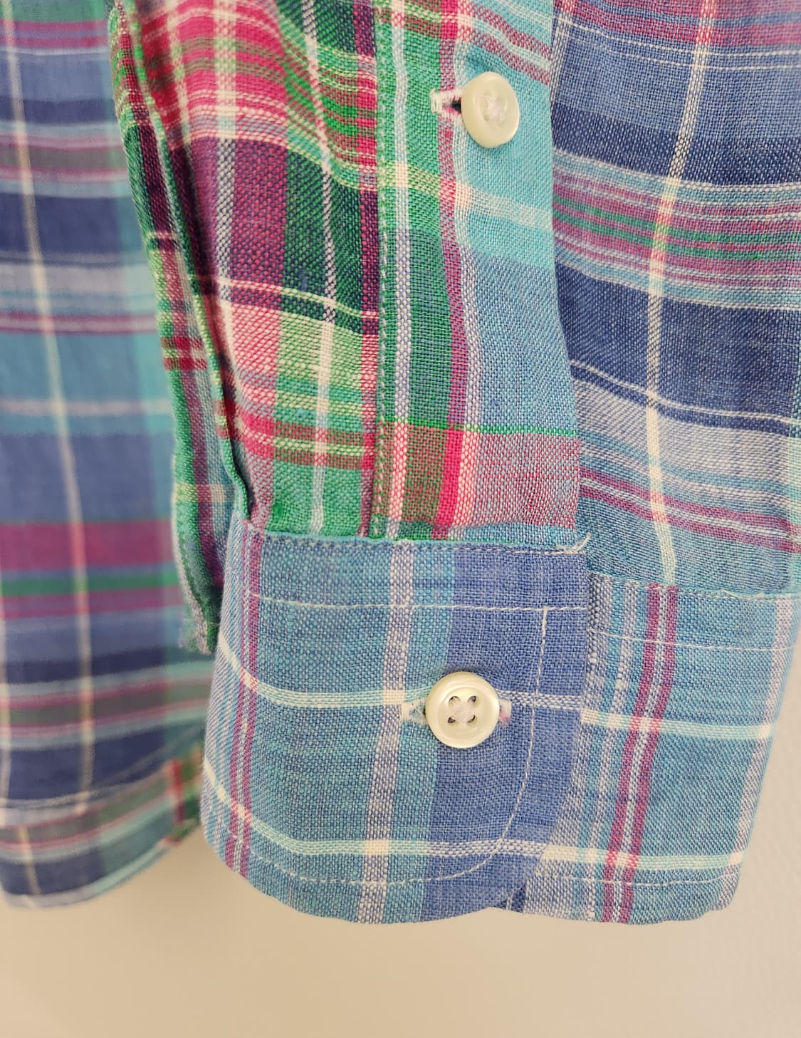 폴로랄프로렌 체크 린넨 셔츠 95사이즈 상품이미지6