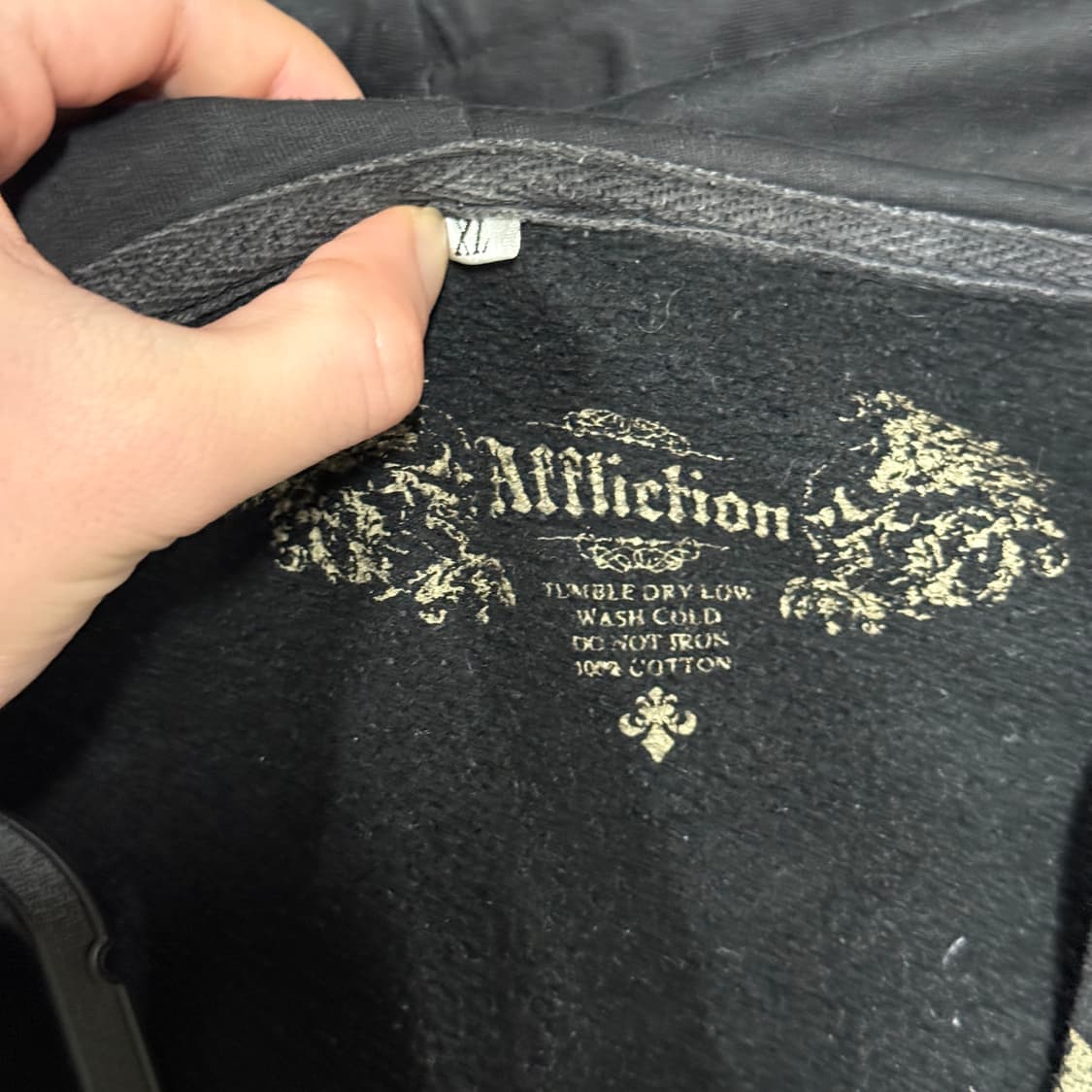 Affliction 어플릭션 펑크 풀 프린팅 풀 집업 후디 상품이미지7