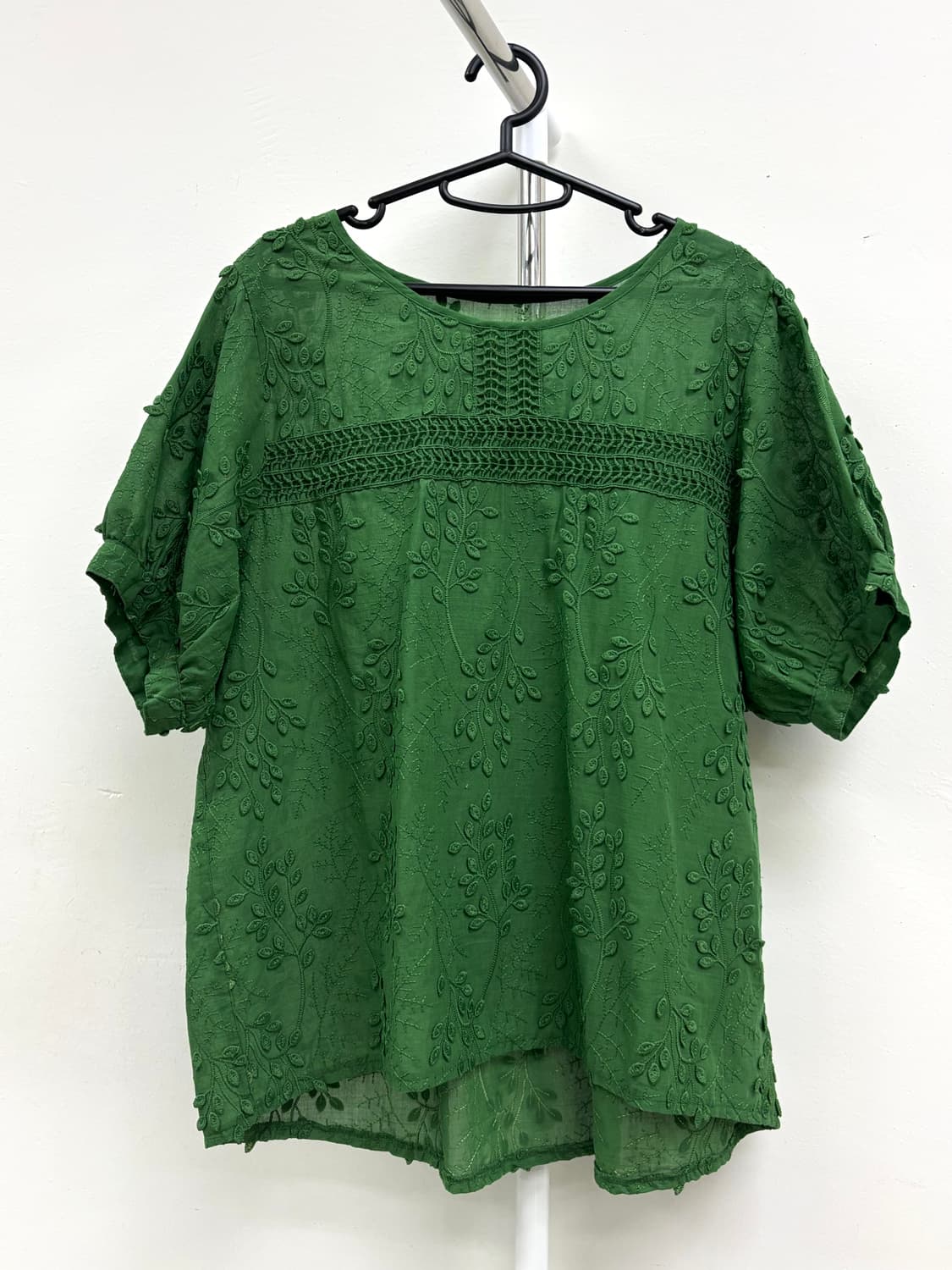 빈티지 그린 히피 블라우스 상품이미지5