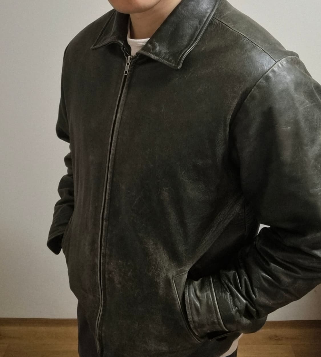 올드갭 레더자켓 브라운 M 상품이미지2