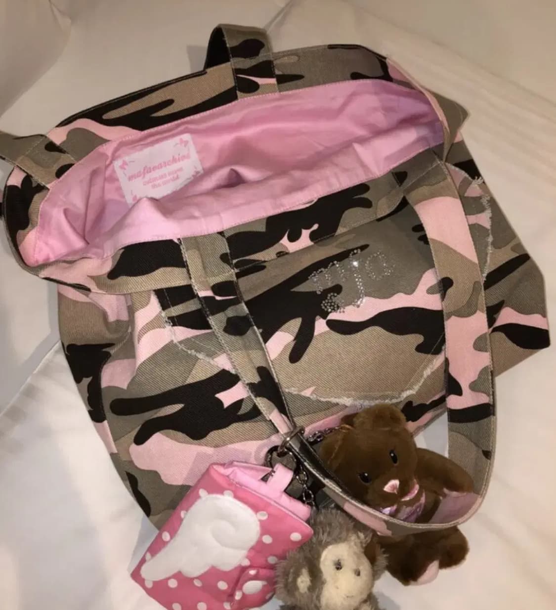 마페아 mfa gal camo bag 핑크 오네갸루 핀터깔 카모 숄더백 상품이미지1