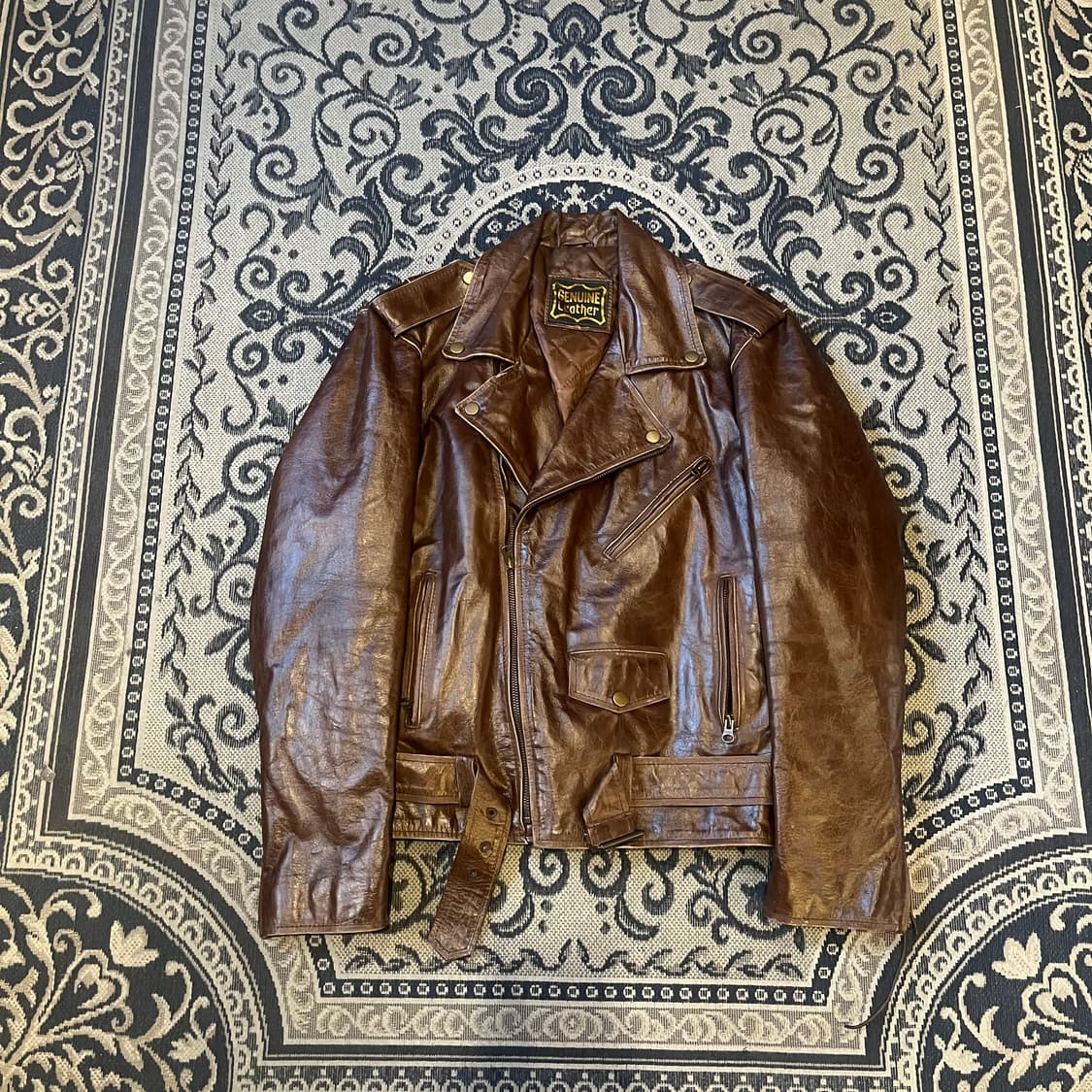 Genuine Leather Jacket/W2205 상품이미지1