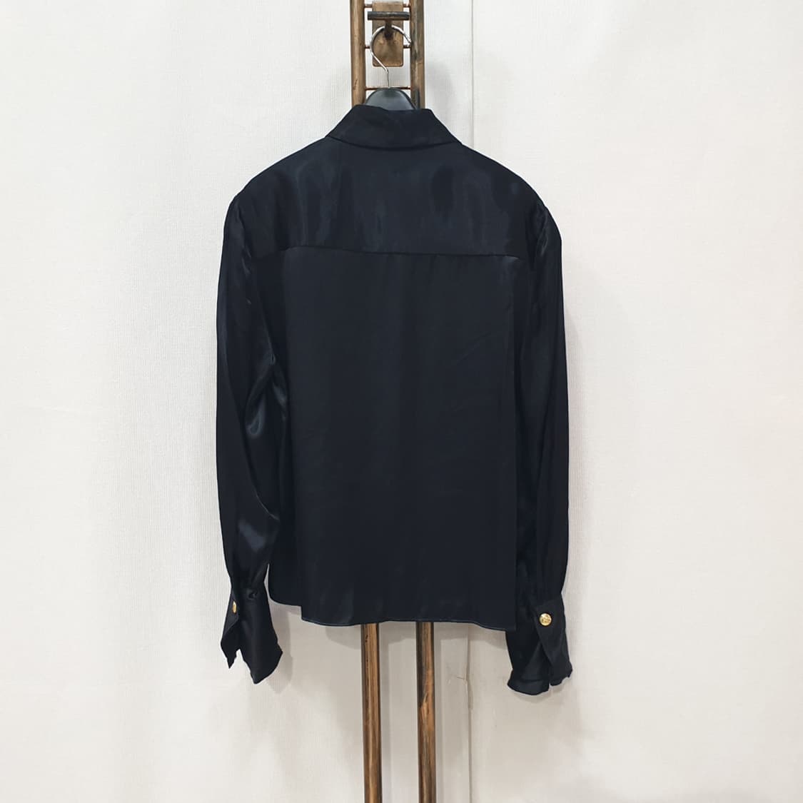 자라 금장 장식 셔츠 블라우스 M 상품이미지5