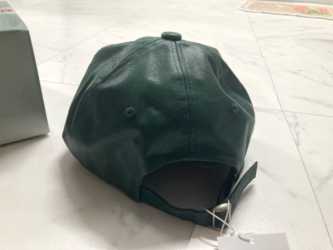 (새상품)우알롱 코티드 코튼 볼캡 다크그린 M 상품이미지3