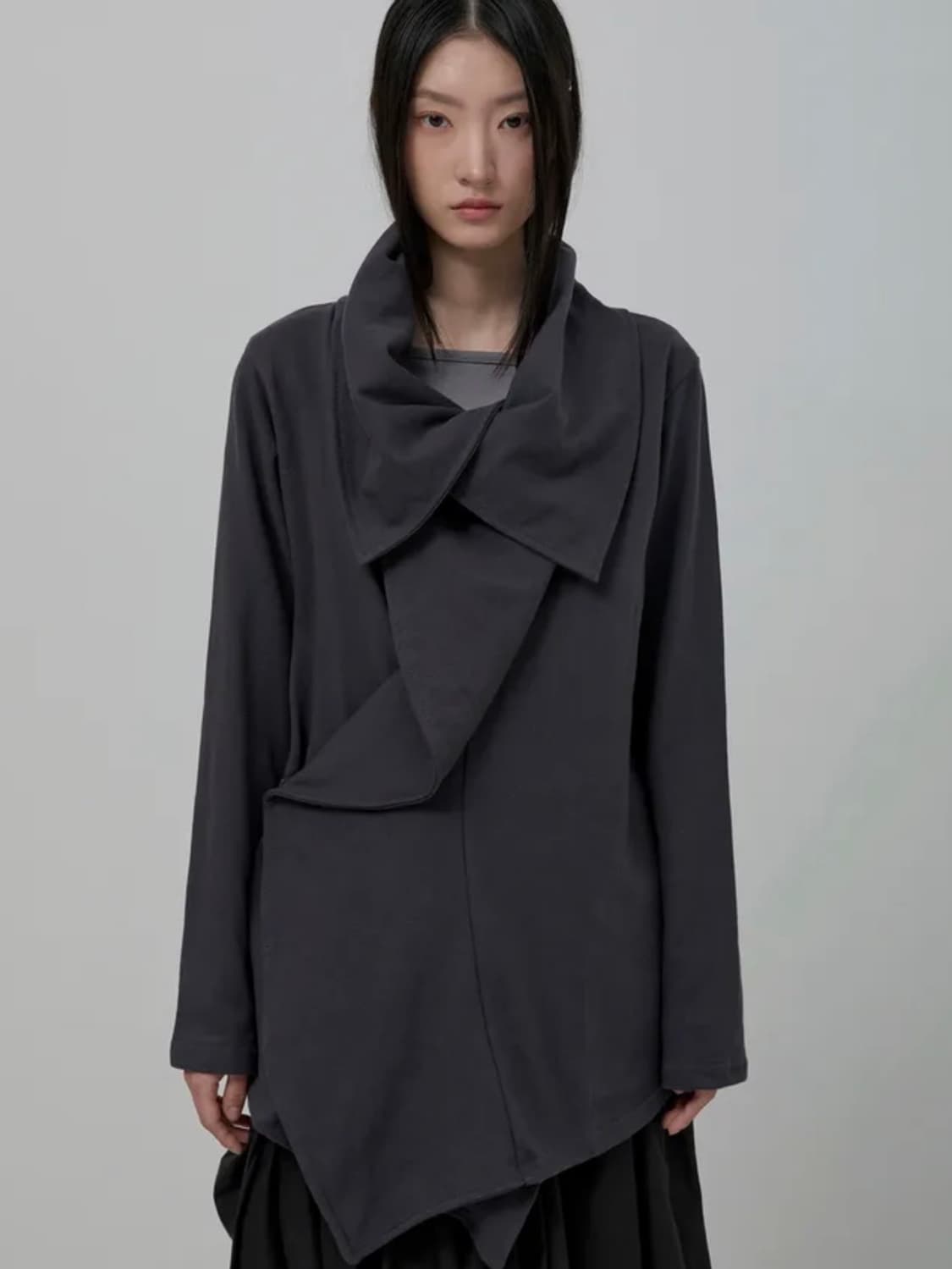 Kaya Layered Jaket (FL-052_Charcoal) 상품이미지1