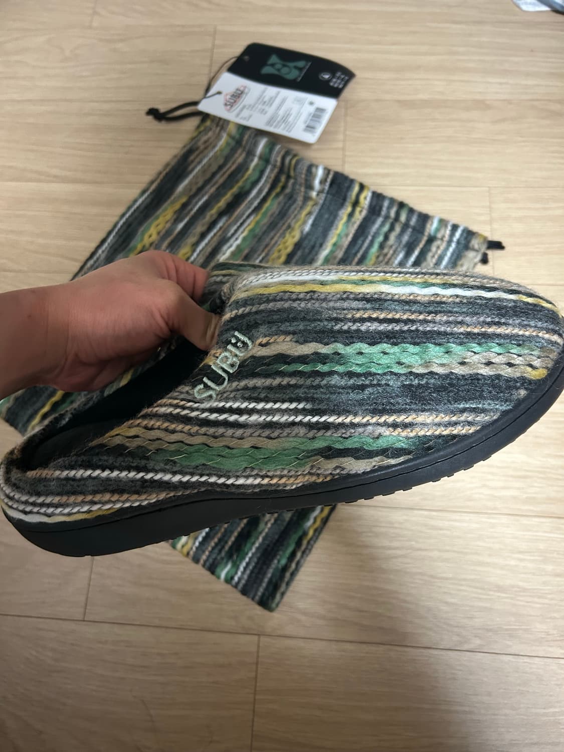 SUBU 패커블 방한 슬리퍼 비비드모자이크 4사이즈 상품이미지1