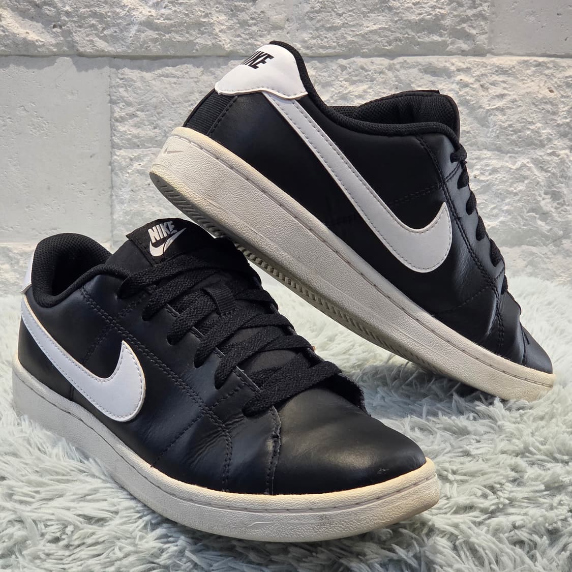 8q-17:나이키 코트 로얄 블랙 화이트 (25cm 상품이미지3