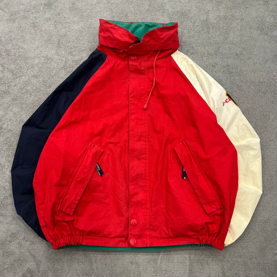 110 노티카 컬러블록 리버시블 바람막이 자켓 상품이미지1